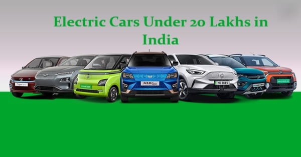 Electric Cars Under 20 Lakhs in India